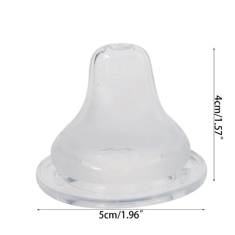 Baby Soft Safety Liquid Silicone Pacifier Duckbill Nipple Natural Flexible Replacement for Wide Mouth Milk Bottle silicone pacifier