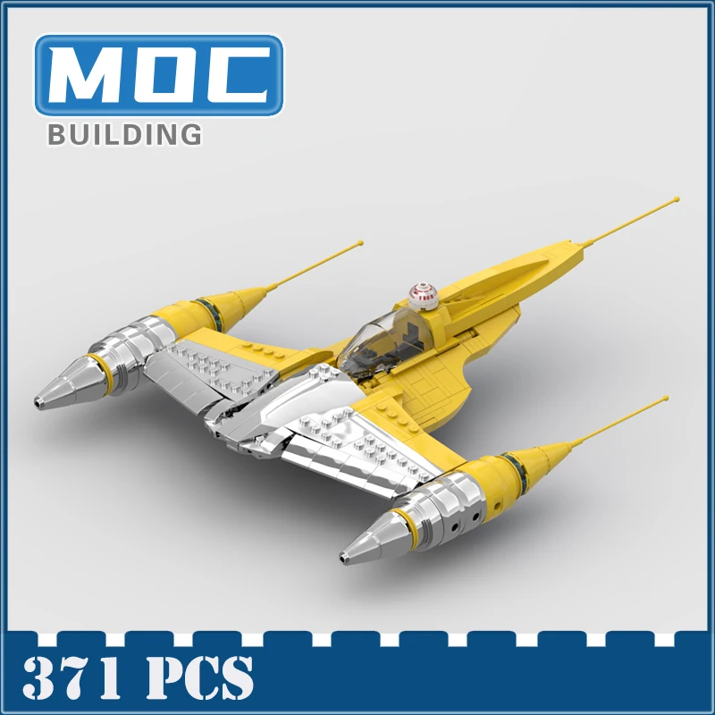 MOC الفضاء الحروب N-1 مقاتلة اللبنات مجموعة ل Naboo الملكي