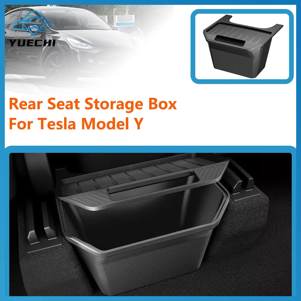 Rear Seat Storage Box for Tesla Model Y Juniper 2021-2025 thumbnail 2