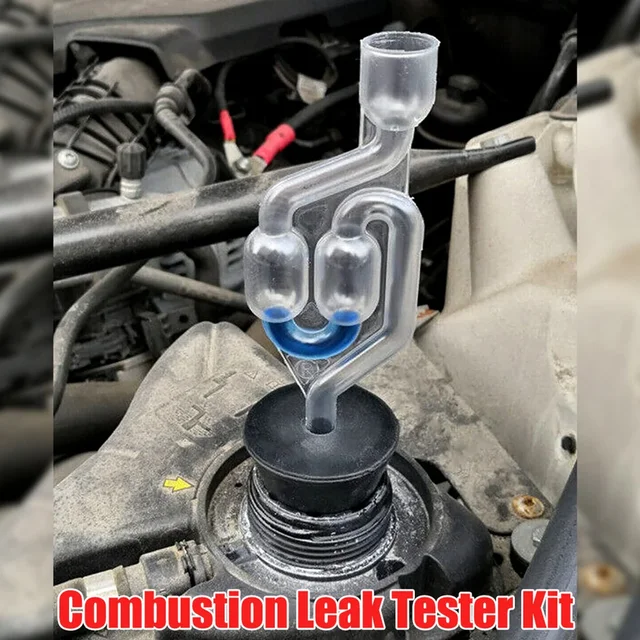 30ml Combustion Leak Detector Combustion Leak Tester Tool Plastic Cover One-way Valve Check Valve Plastic Exhaust Valve Tools 1