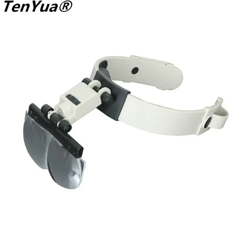 

Увеличительное стекло TenYua для шлема с подсветкой, 1,2x 1,8x 2,5x 3,5x, Ремонтное ювелирное изделие, лупа для чтения с 4 линзами