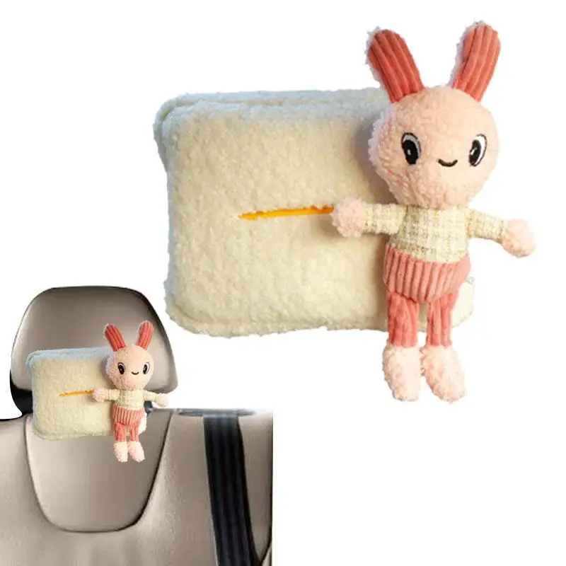 

Car Tissue Paper Box Cartoon Animals Car Seat Back Tissue Holder Headrest Tissue Box Hanging Tissue Holder Case Multifunctional