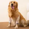 Cartoon Pet Recovery Sleeve Football/Star Pattern Soft Dog Elbow Brace Adjustable Elastic Strap Dog Front Legs Sleeve 5