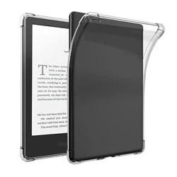 Transparent Soft TPU Shockproof Case with Airbag Protection for 7 - Inch Kindle Paperwhite and Signature (Clear)