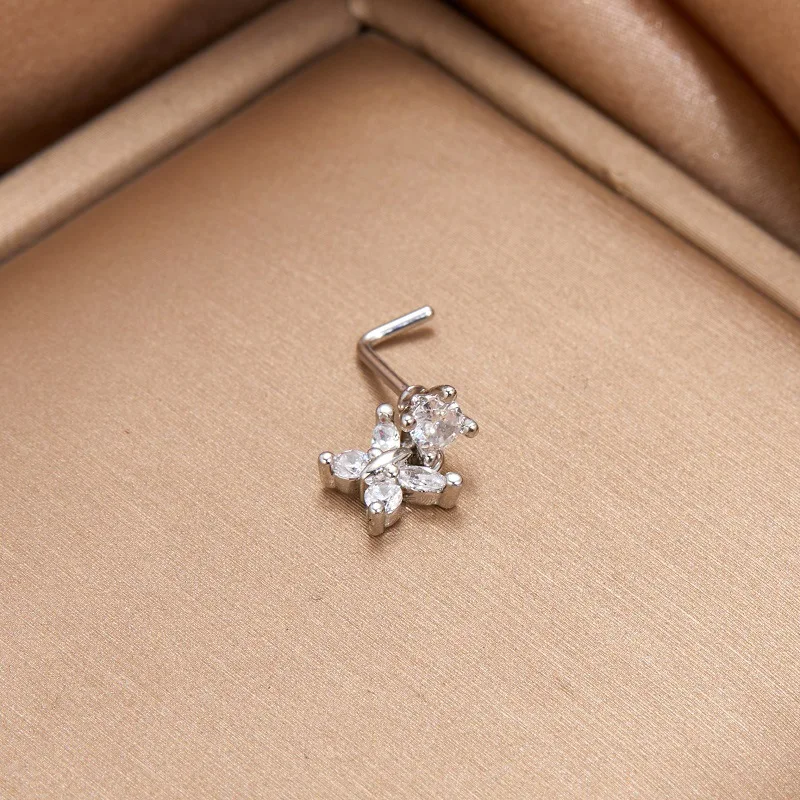 Dangle Neus Ringen Voor Vrouwen Cross Neus Piercing Sieraden L Vorm Neus Studs Lichaam Sieraden