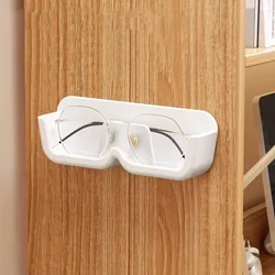 Punch-Free Wall-Mounted Sunglasses Display and Storage Rack (White)