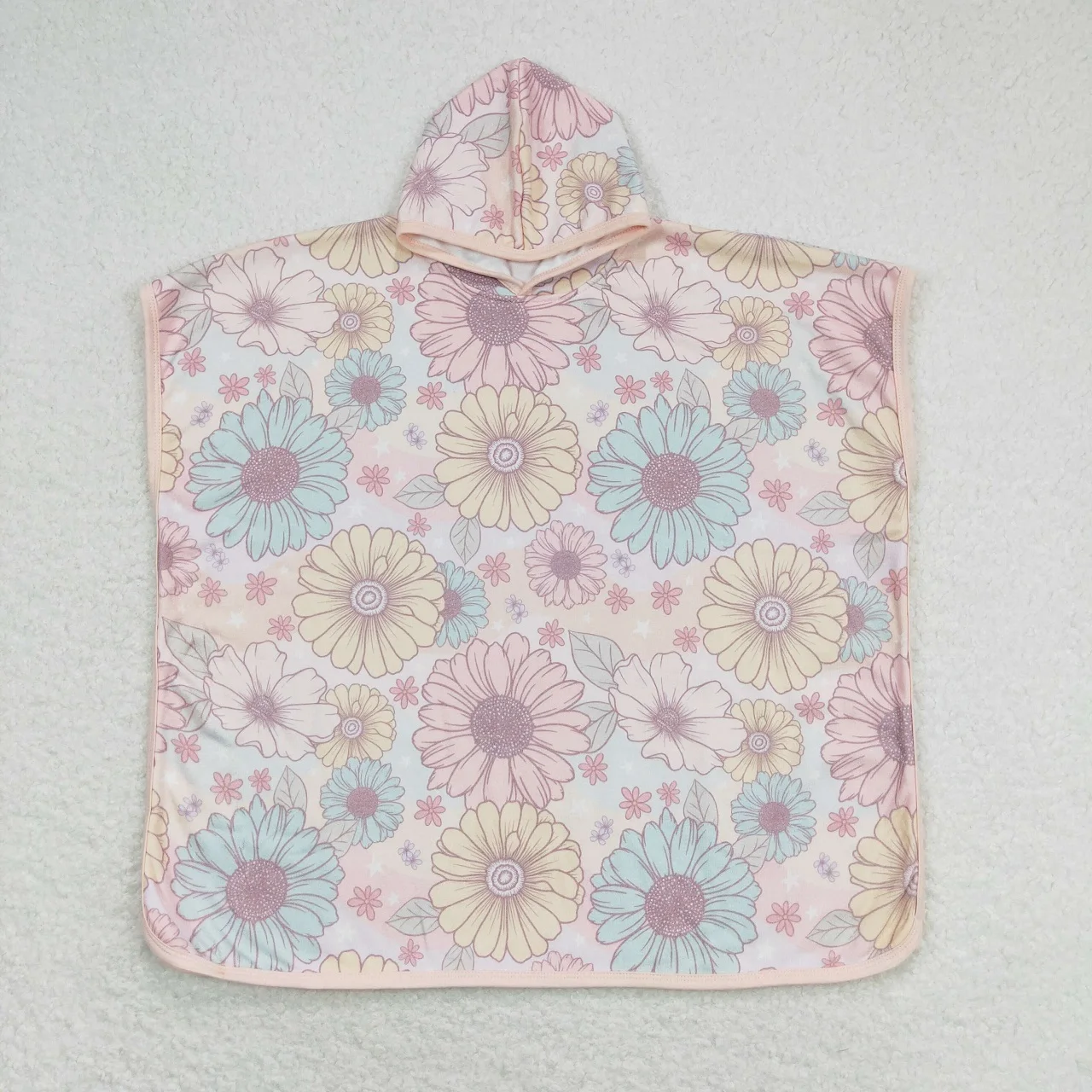 Baby Boy Girl Summer Children Terry Swim Towel Cover Ups Toddler Infant Camo Flower One Pieces Clothing
