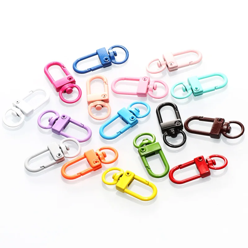 5 Pcs Colorful Keychain Ring Metal Lobster Clasp Clips Bag Car Keychain DIY  Jewelry Bag Hardware