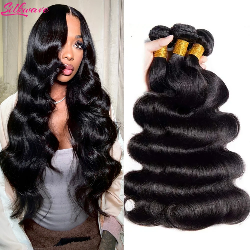 30 32 Inch Body Wave Bundles Brazilian Unprocessed Human