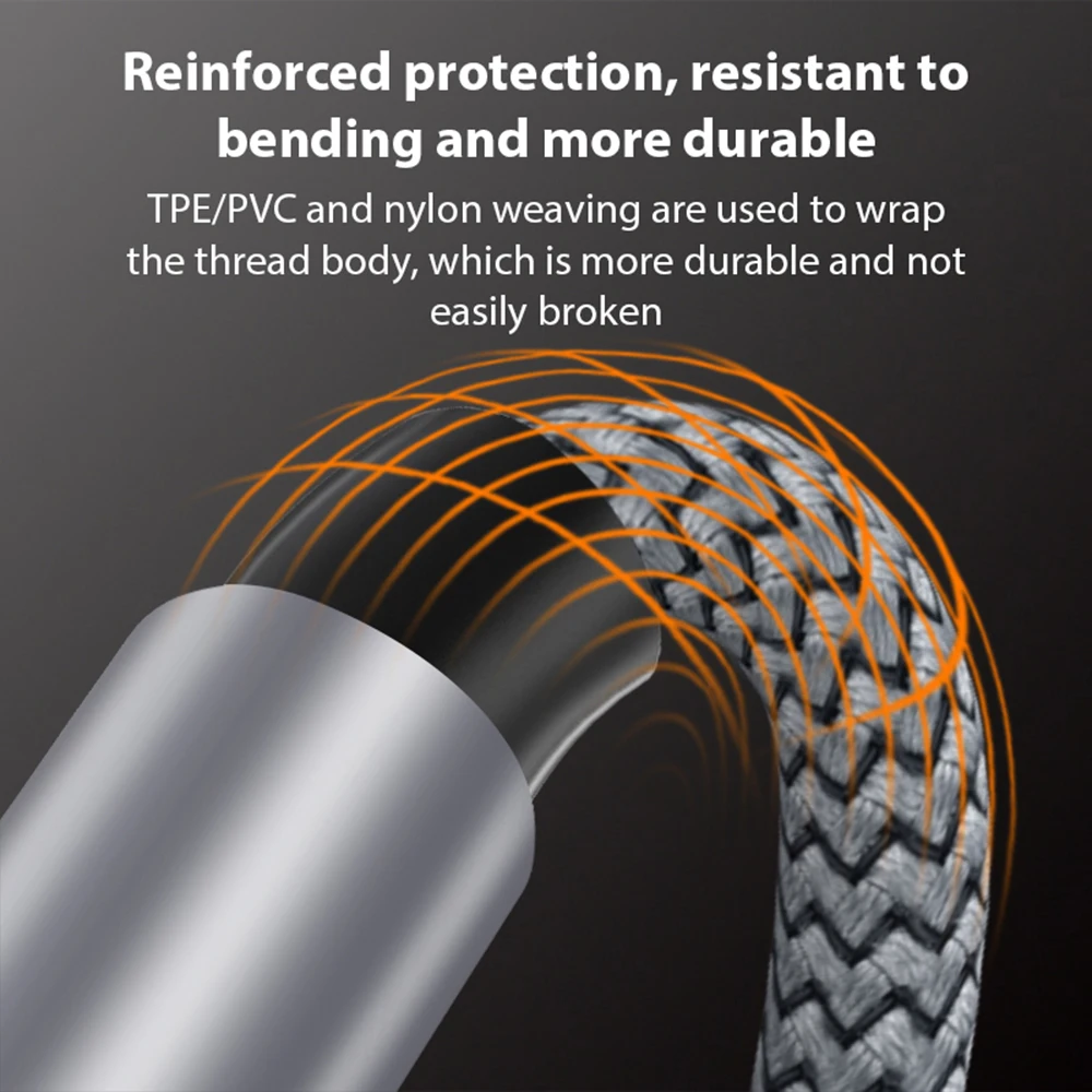 6A Elbow Usb TYPE-C Cable Extended Charging Cable For iPhone Samsung Huawei Xiaomi Switch Sony Ps5 TYPE-C 8M 5M 3M 2M 1M Cable