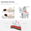 Smart Memory Foam Bed Pillow Carbon Fibre heating Far Infrared Therapy Built-in Bluetooth Speaker Play Music Sleep Monitoring 2