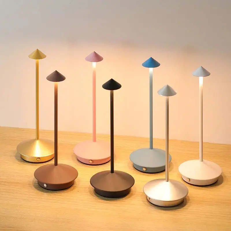 크리에이티브 충전식 테이블 램프, 다이닝 터치 LED 호텔 바 커피 피나 프로 테이블 램프, Lampada Da Tavolo 장식 램프