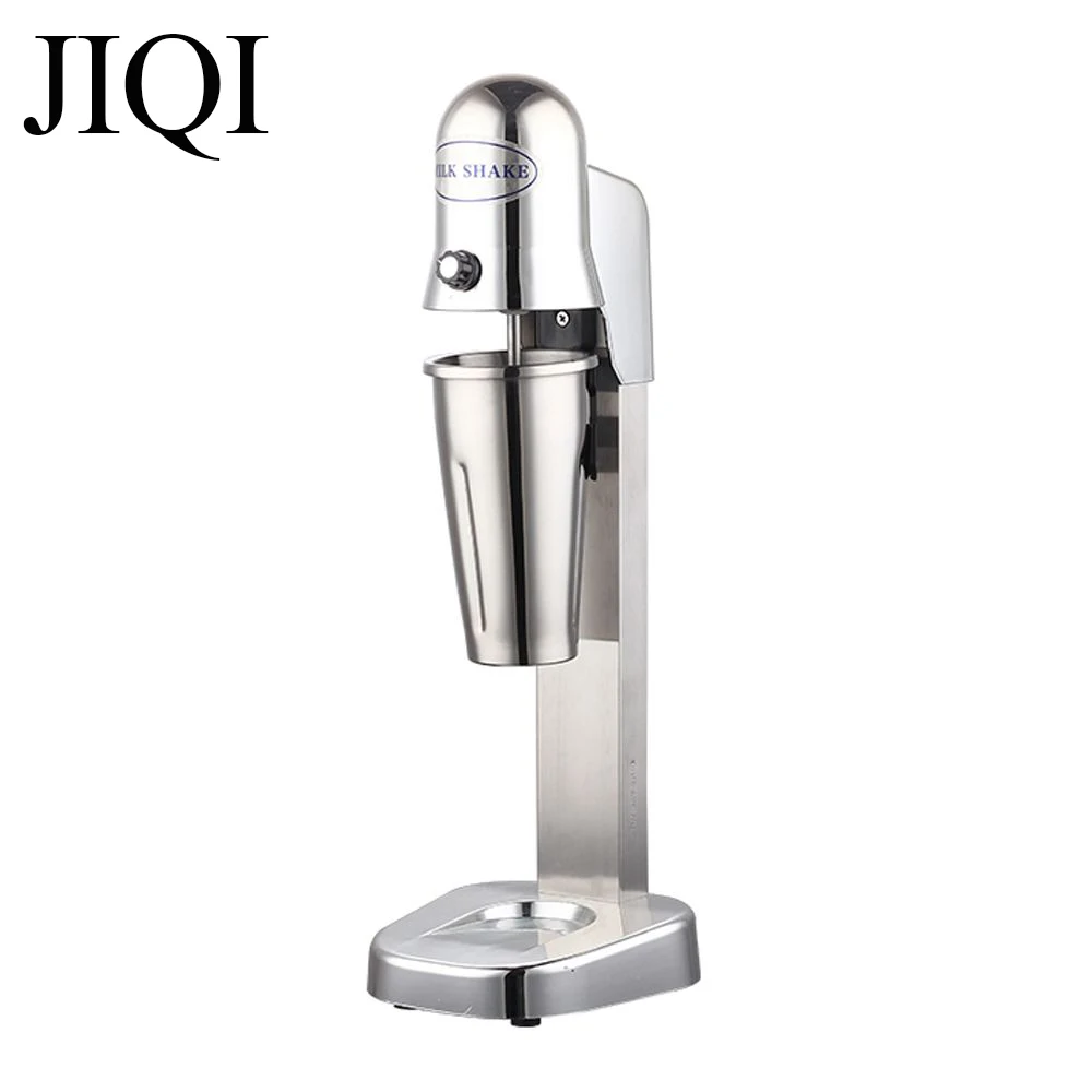 JIQI 220V Stainless Steel Commercial Smoothie Blender Food Processor Electric Milkshake Beverage Mixer Bar Fruit Stiring Machine 2