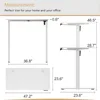Height Adjustable Electric Standing Desk, Adjustable Desk with Memory Controller, 48" x 24", Computer Desks 3