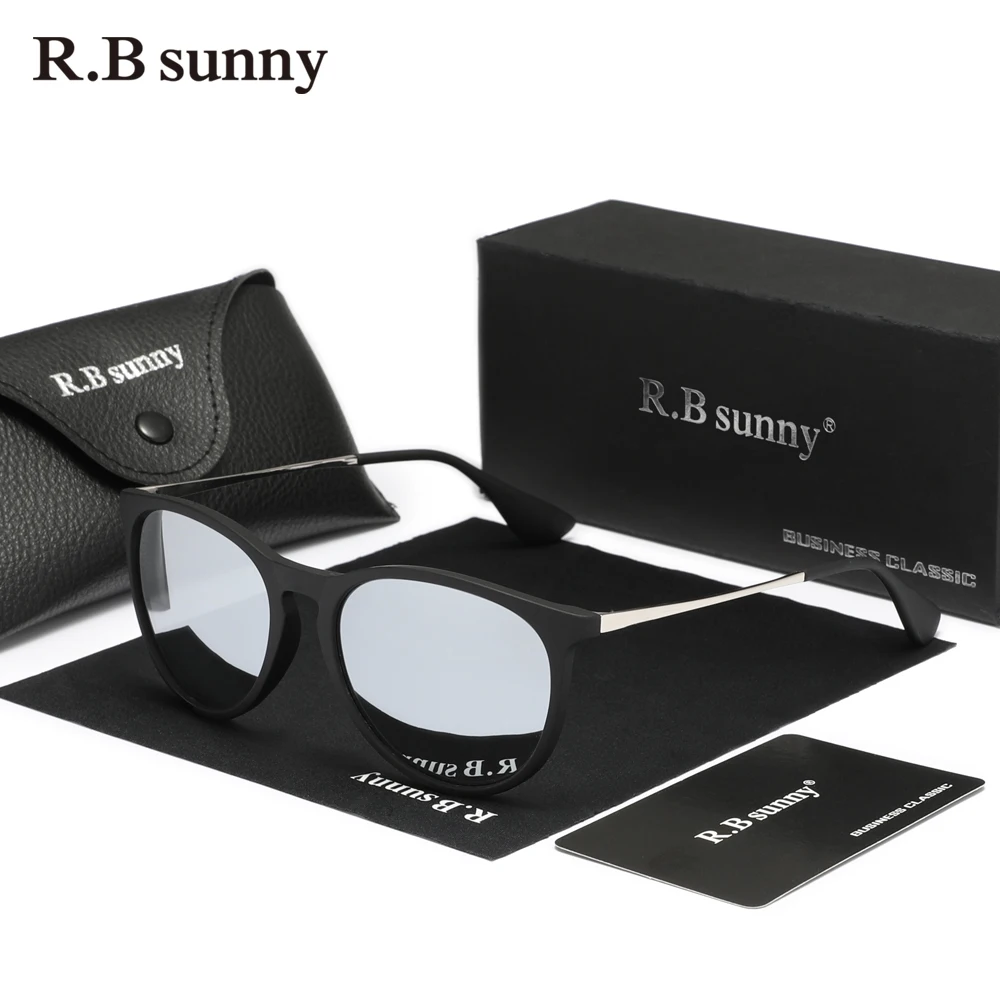 RBsunny 편광 선글라스 남성용, UV400 눈 보호 렌즈, 럭셔리 안경, 클래식 여성 초경량 안경, 새로운 패션
