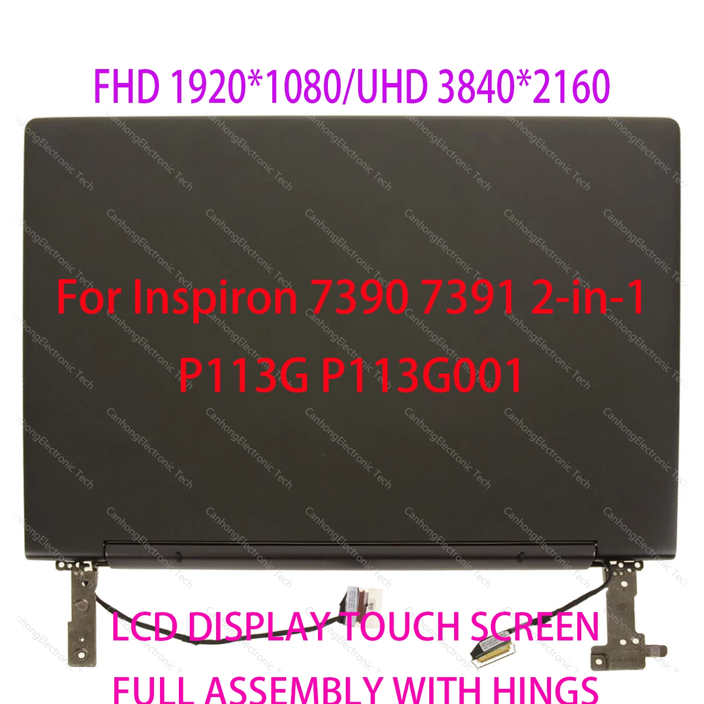 

For Dell Inspiron 13 7390 7391 2-IN-1 P113G P113G001 LCD Touch Screen Laptop Replacement Full Assembly With Hinges Panel