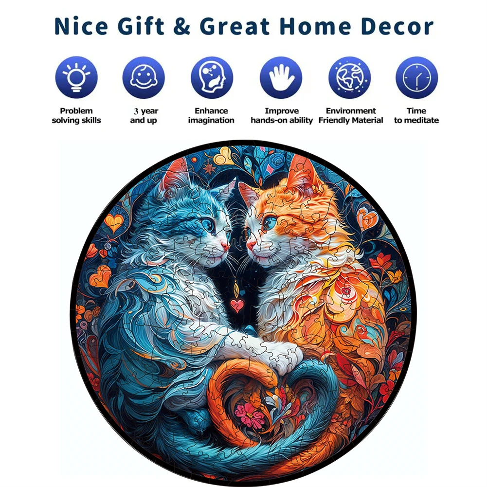 Wooden Jigsaw Puzzles Wooden Puzzle Toys 3D Puzzle Games For Children Adults DIY Crafts