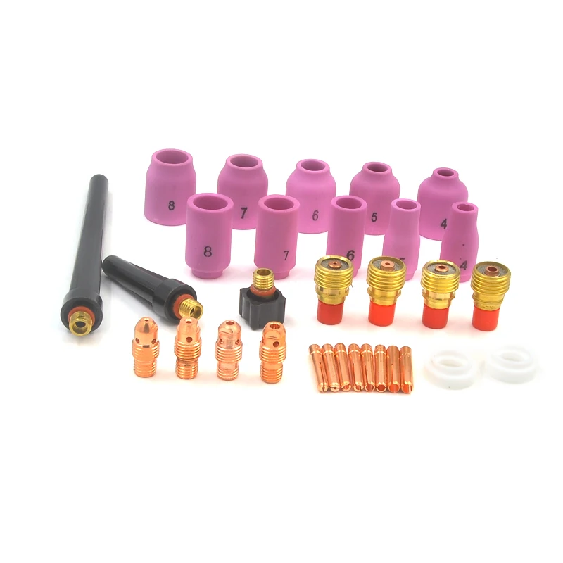 

TIG Welding Torch Accessories Kit, Multiple Models Welding Gasket Kit Replacement High Plasticity for WP-18