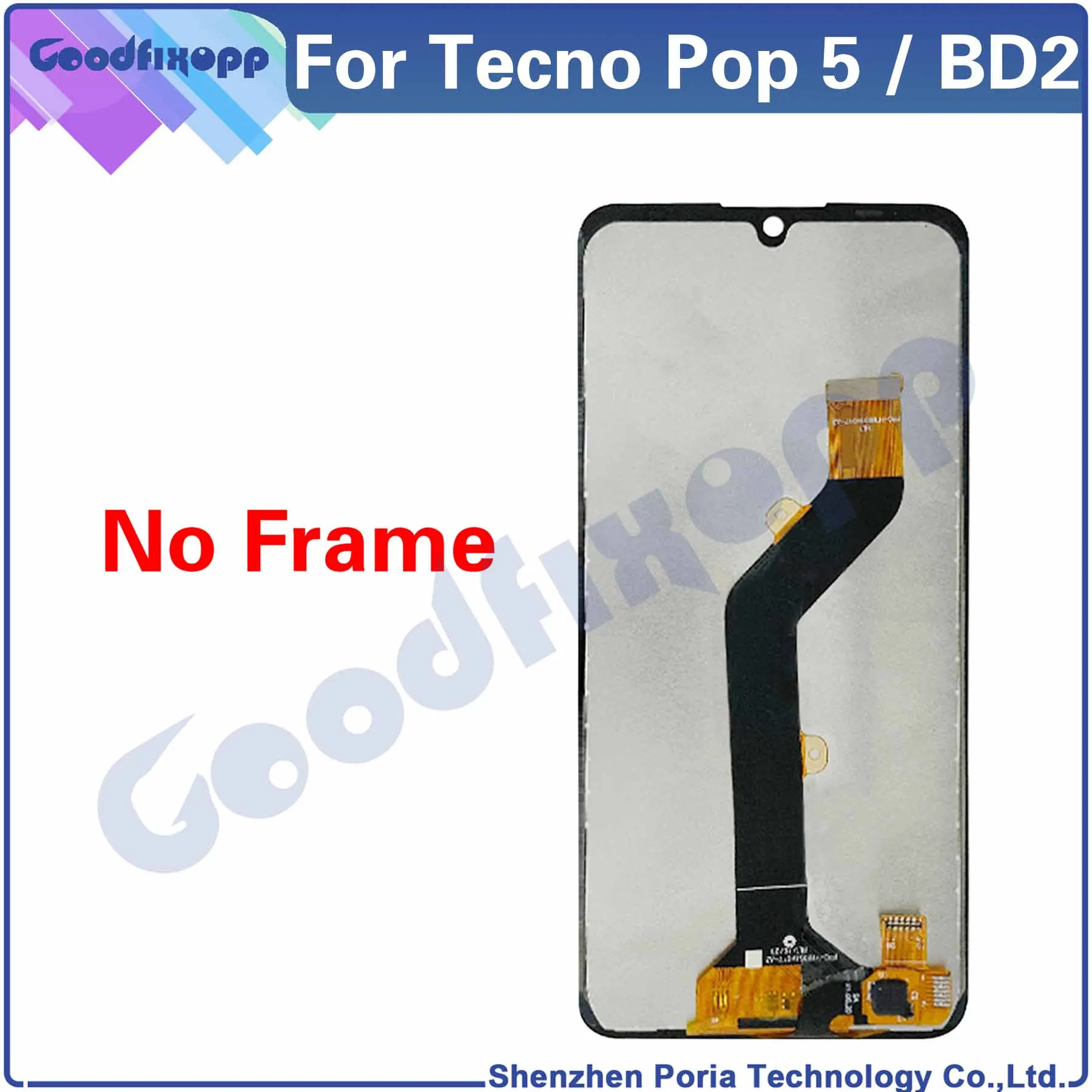 Substituição das Peças de Reparação do Conjunto do Digitador do Tela Táctil Exposição do Lcd Pnf do Tecno Bd2 100 Testado - Image 2