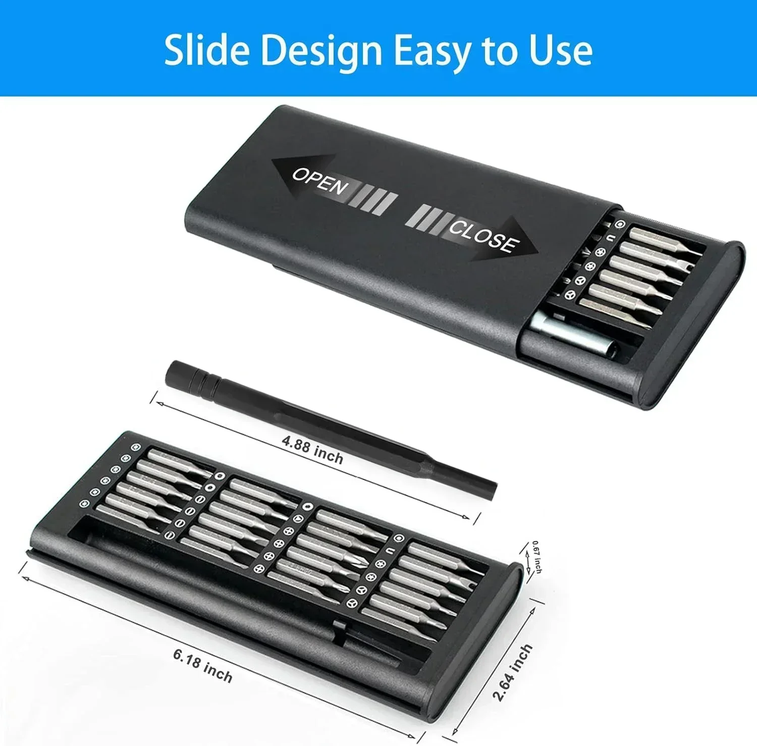 Precision screwdriver set for mobile phones, computers, laptops, professional maintenance and disassembly tools, small screws - 5