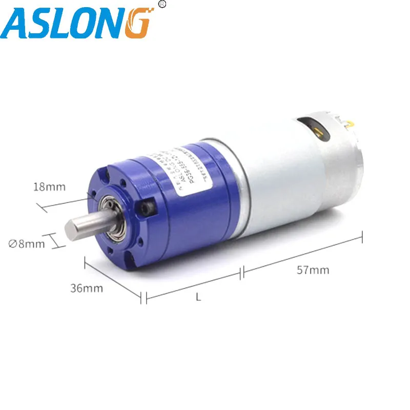 

PG36-555 Planetary geared motor dia36mm speed-down reductor high torque micro electric dc geared motor boat Lawn Weeding Robot