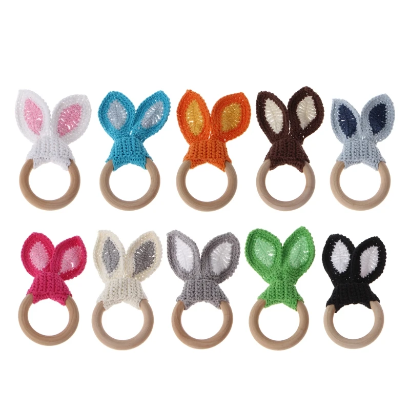 

Круглое кольцо из бука из натурального дерева, кольца для прорезывания зубов грызунов, детский браслет для кормления, игрушка