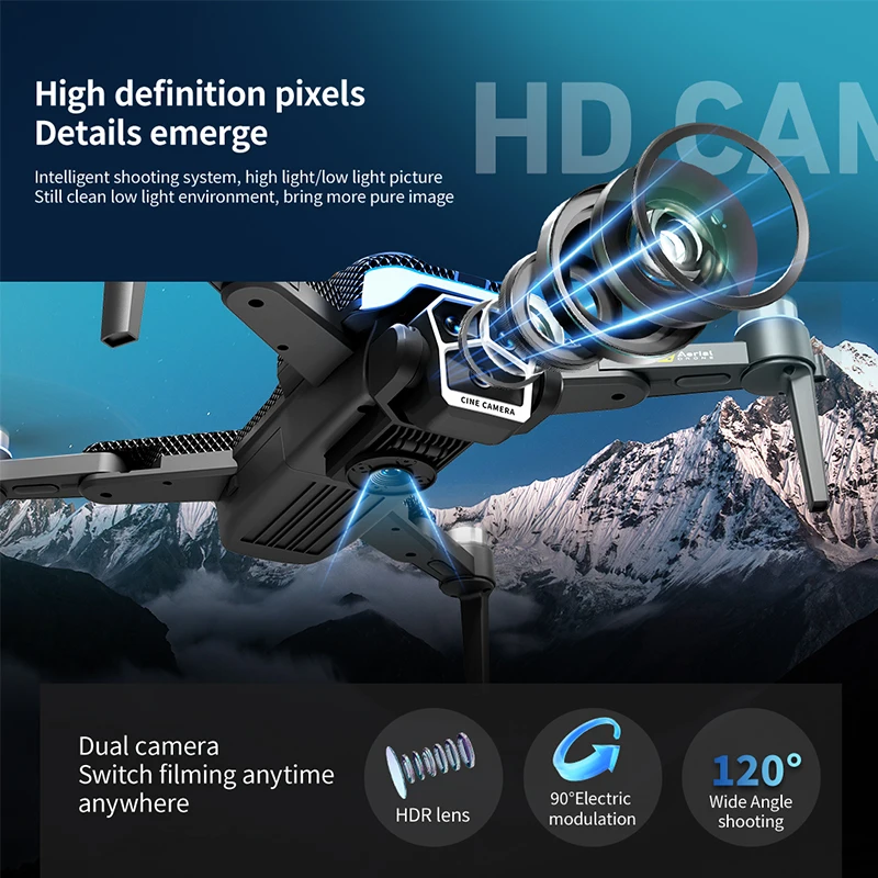 Per Xiaomi Z104 GPS posizionamento Drone 8K HD Fotografia aerea Doppia fotocamera Brushless Quadrotor Evitamento ostacoli Antenna RC UAV - immagine 5