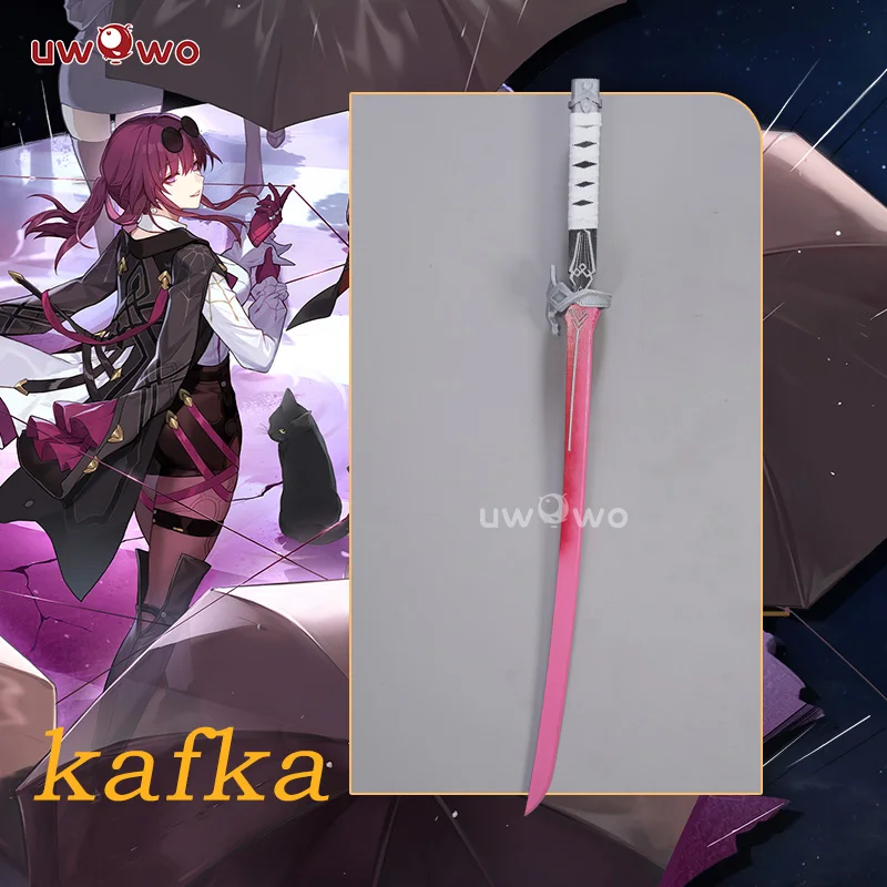 

UWOWO Kafka Cosplay Sword Weapon Knife Honkai Star Rail Props Kafka Cosplay Props Cone of Light Weapon Props Cosplay Accessories