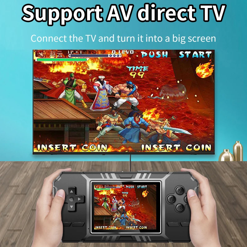 Retro Handheld Game Player 3.0 Inch Color HD LCD Screen 8 Bit Mini Portable Video Console AV Out Build-in 520 Games Kids Gift