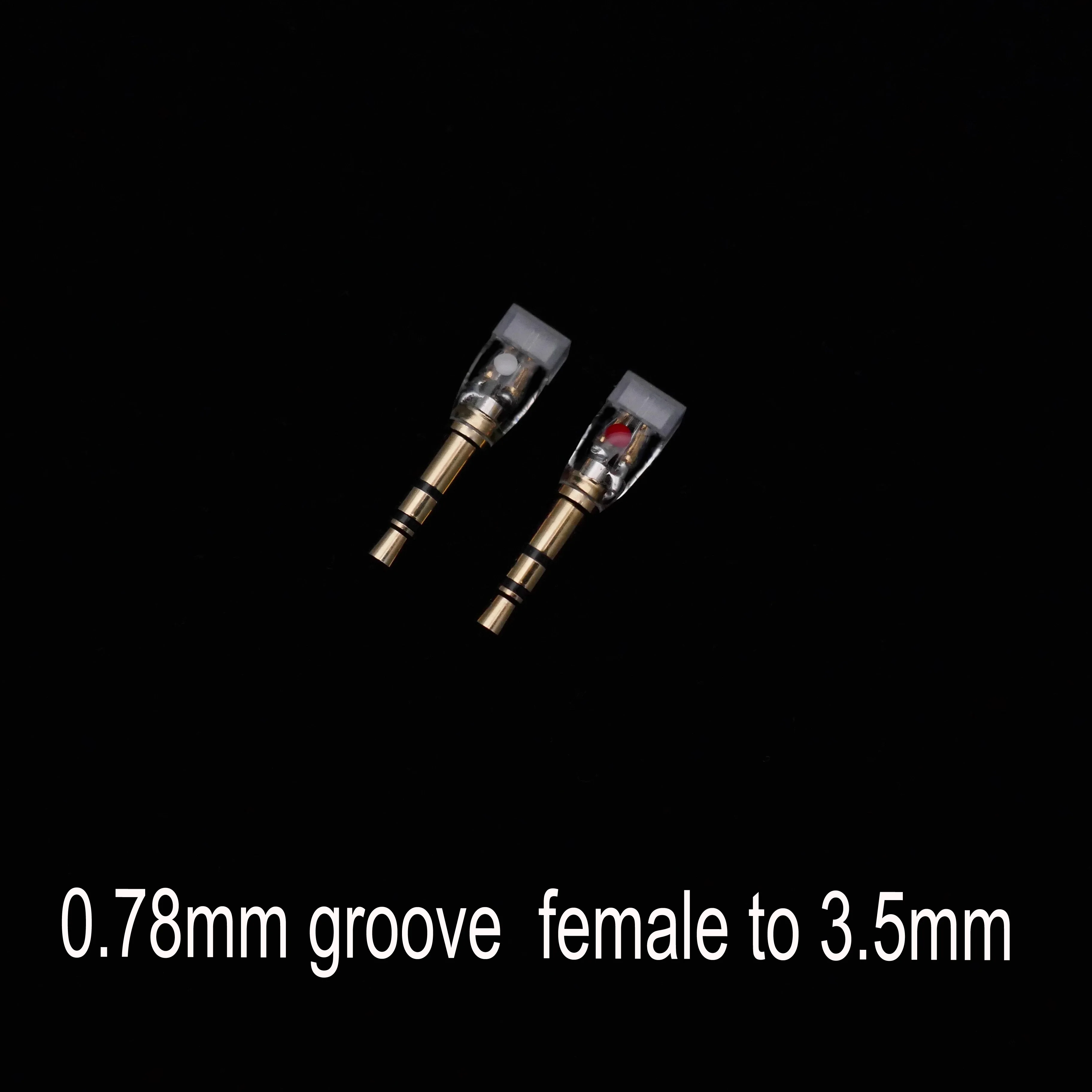 MMCX/0.78MM Flat/Groove A2DC Female To 3.5MM 3.5 Male Plug Connector Adapter Converter Covertor for Hifiman 1000 T1 Z1R T5P