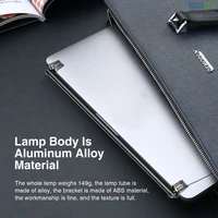 Lampe de bureau LED en aluminium, 5 couleurs, barre lumineuse Portable de 30cm, intensité variable, écran USB, lampe de Table de travail 2