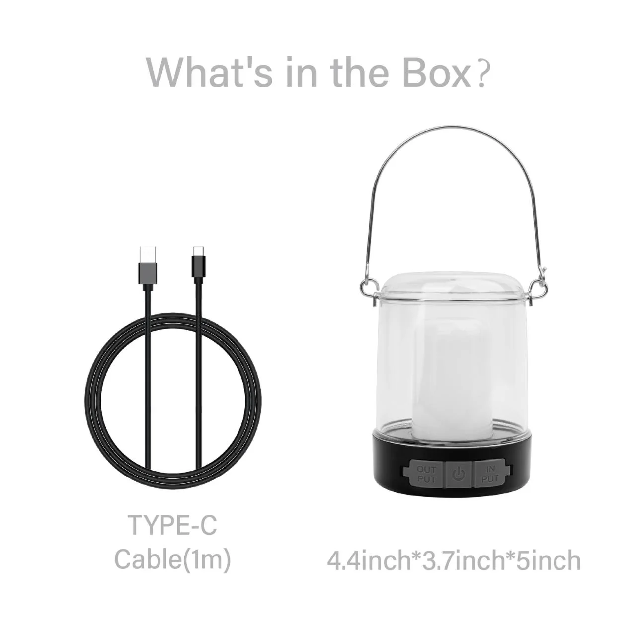 Outdoor Camping LED Flashlight Touch 3 Colors USB Rechargeable Portable LED Tent Lantern Outdoor Portable Emergency Light Bulb