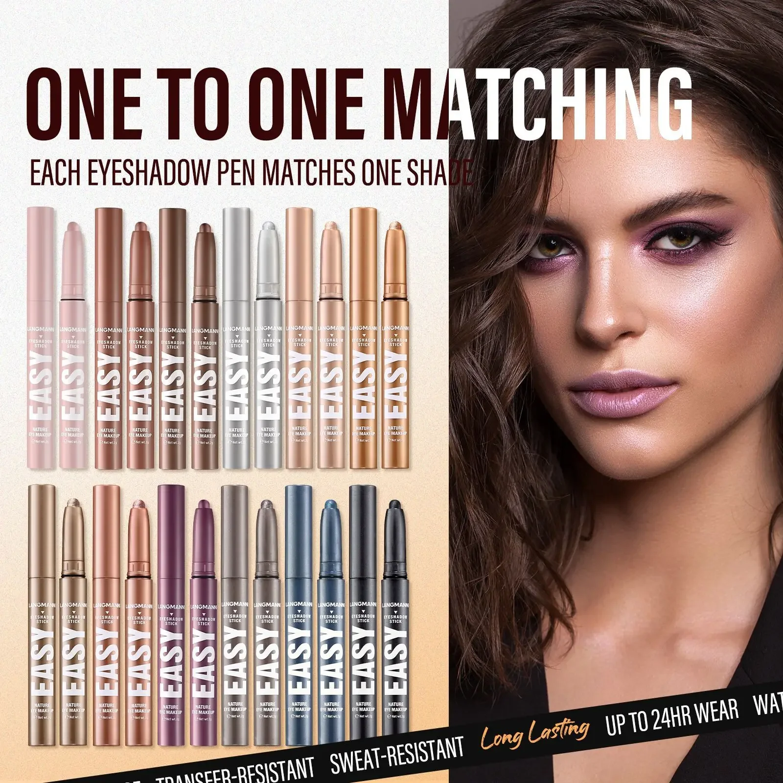 Metallic Pearlescent Eye Shadow Stick Shimmer Blue Eyeshadow Cream Brighten Highlighter Eyeshadow Pen Waterproof Eyeliner Makeup eye shadow eyeshadow stick eye shadow stick