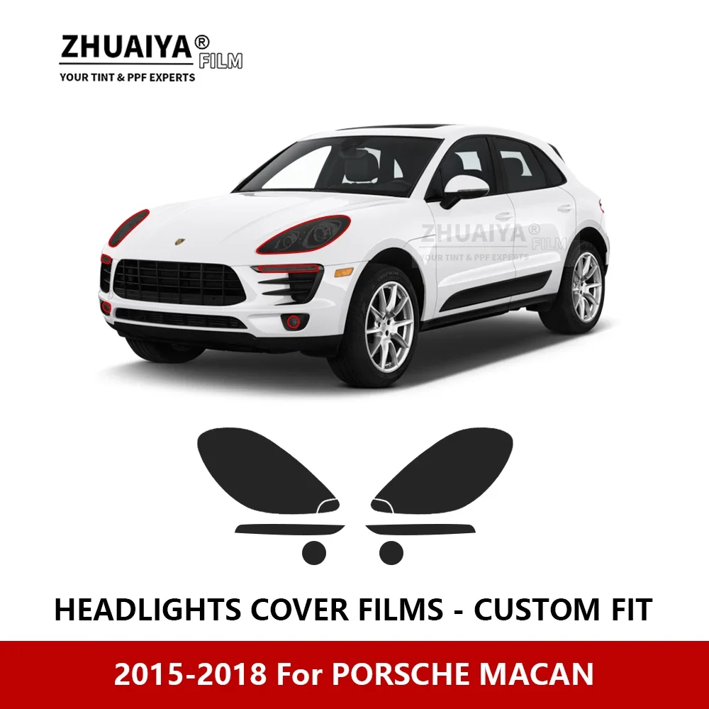 

Защитная пленка для передней фары автомобиля PORSCHE MACAN 2015-2018 с защитой от царапин