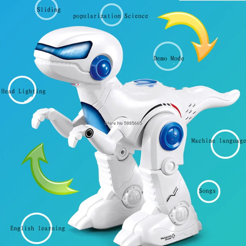 Parent-Child Interaction Smart Program RC Dinosaur Robot Auto Demo Kids Multi-Function Early Education Remote Control Dinosaur 6