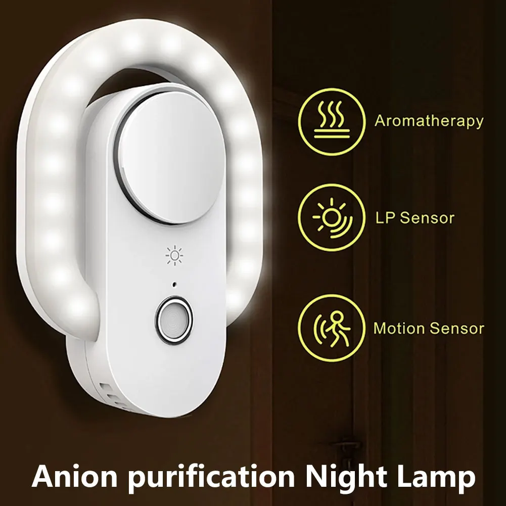 SmartPulgInNegativeIonGeneratorAirPurifierNightLightOdor