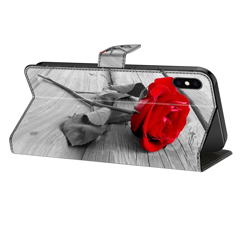 Elegant Flip Leather Wallet Case with 3D Flower Pattern for Motorola - Multiple Year Compatibility