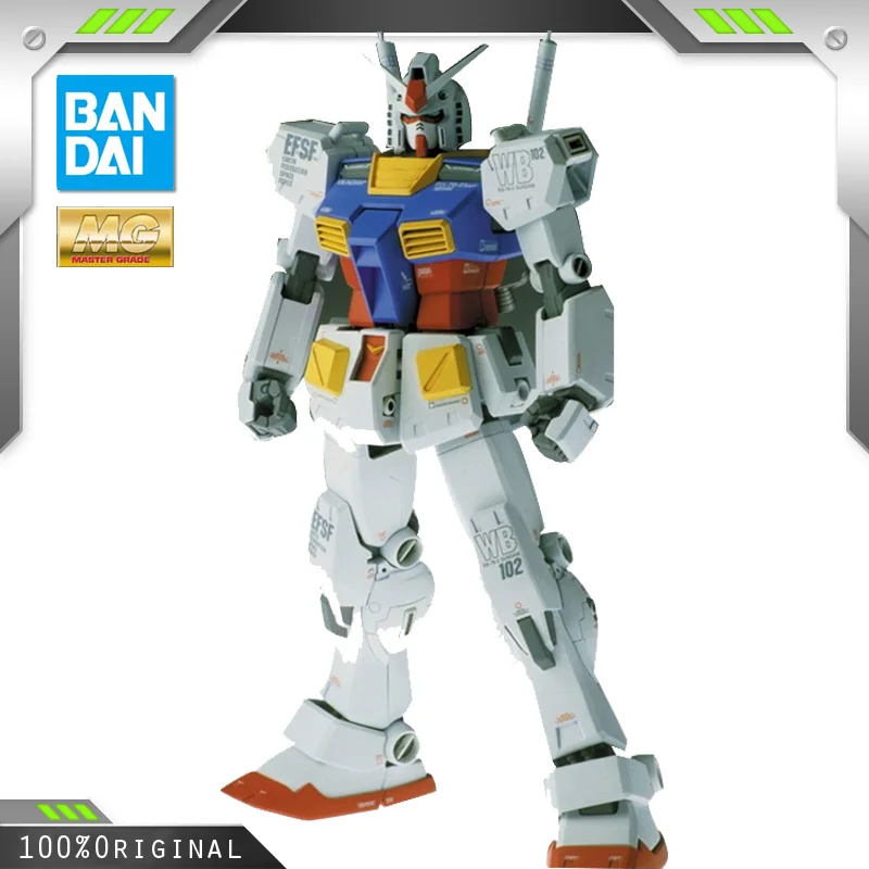 

BANDAI Anime MG 1/100 Gundam RX-78-2 New Mobile Report Ver.Ka Assembly Plastic Model Kit Action Toy Figures Christmas Gifts