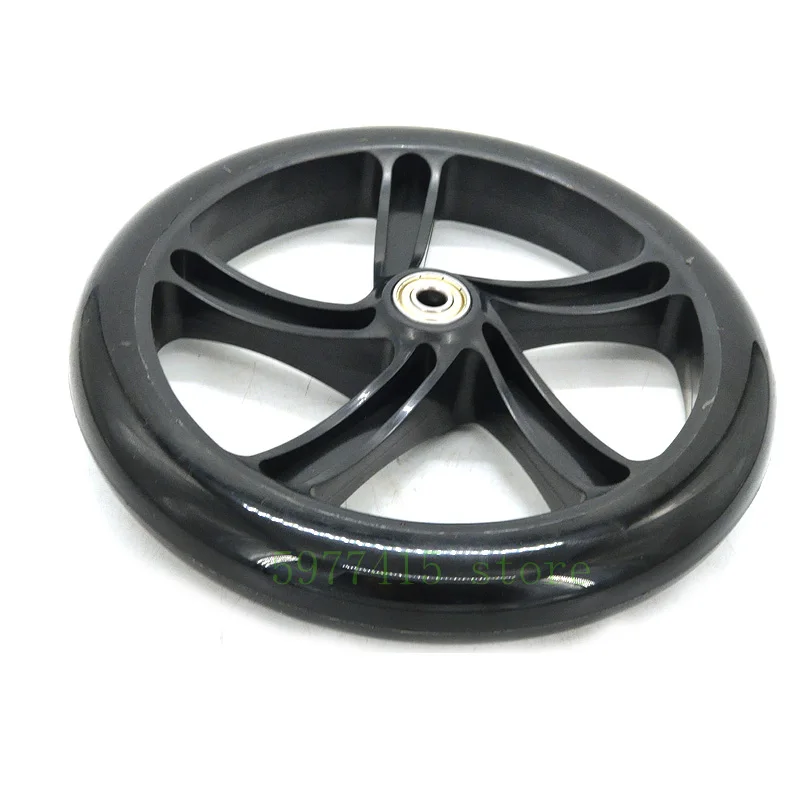 Scooter Wheel 200 mm PU Wheel Thickness 30 mm Bearing Hole 8mm