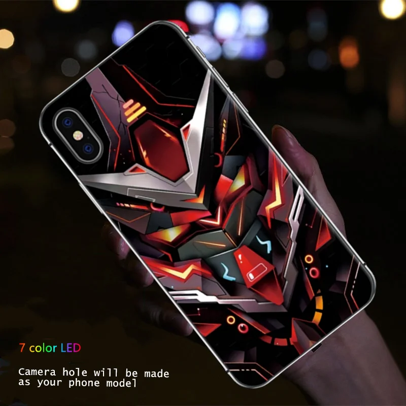 Enhanced Luminous LED Glow Phone Case with Aesthetic Design