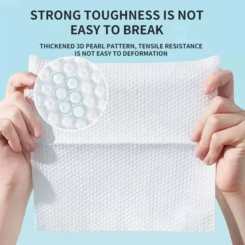1pc Disposable Face Towels Makeup Tissue Soft Facial Cleanser Towel Skincare Wash Cleansing Cotton Soft Towel Wipe Face