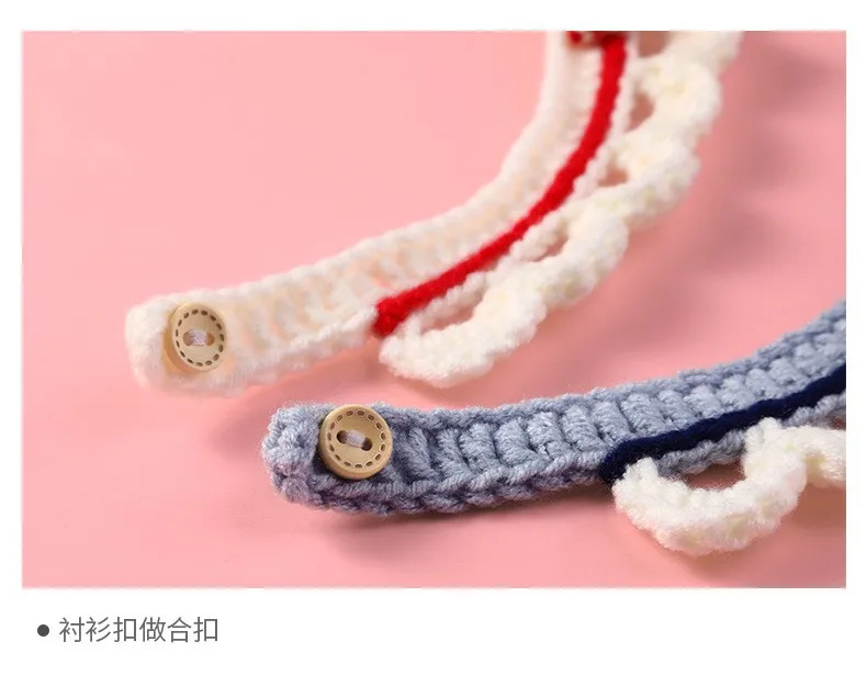 Title 8, Cute Bow-knot Hand-knitted Saliva Towel Kitten...