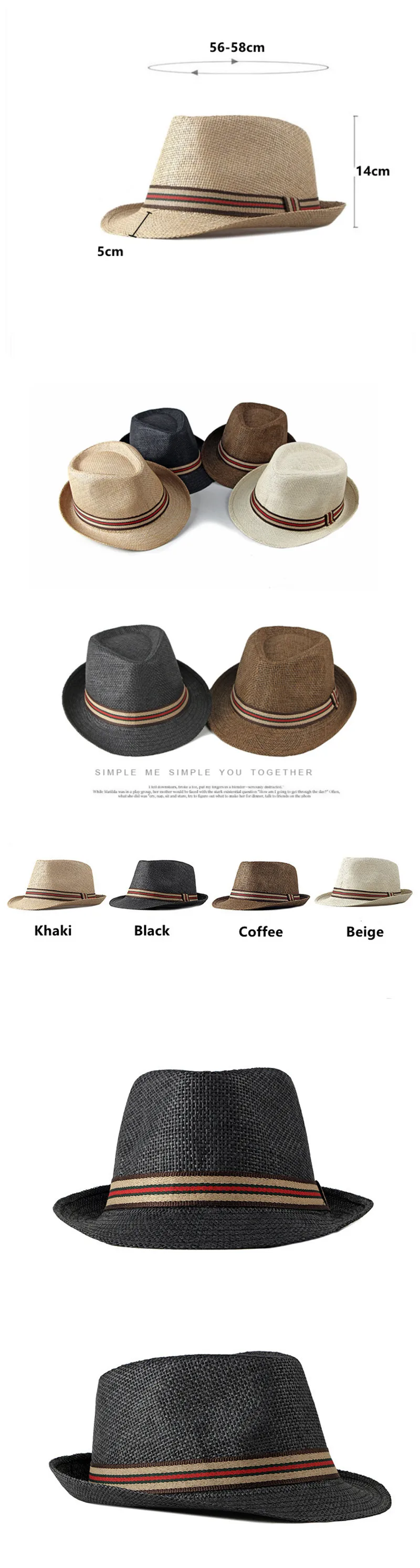 Man's Hat Spring Summer Breathable Fedoras Outdoor Sombreros Millinery Tourism Beach Hats Panama Gorras Fashion New Sunhat straw fedora hat mens