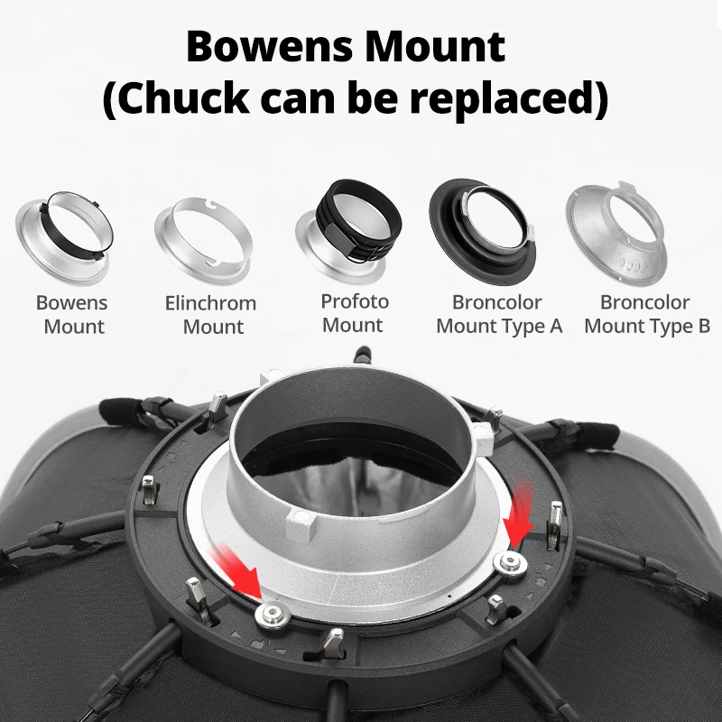 Softbox K2 55cm 65cm 90cm 120cm Bowens Mount Portable Octagon Softbox+Honeycomb