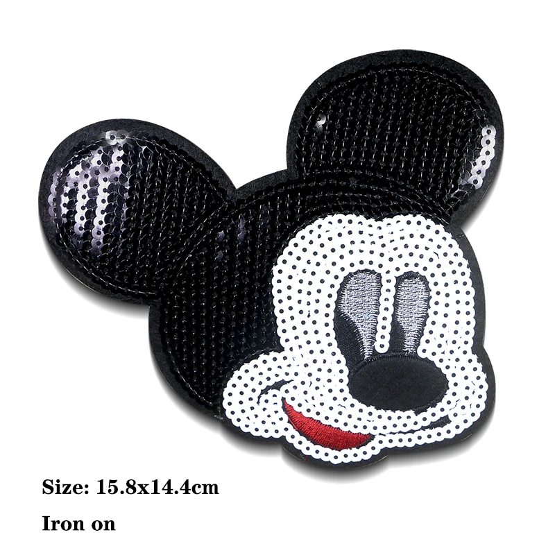 Simplicity Disney 3 Black Chenille Mickey Mouse Patch