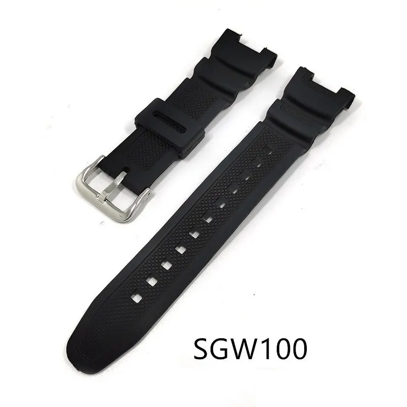 Accessori Per Orologi Cinturino In Pu Per Casio G Shock Sgw100 Sgw-100 Cinturino Sportivo Sgw-100-1V Sgw-100-1Vdf Bracciale In Gomma Impermeabile