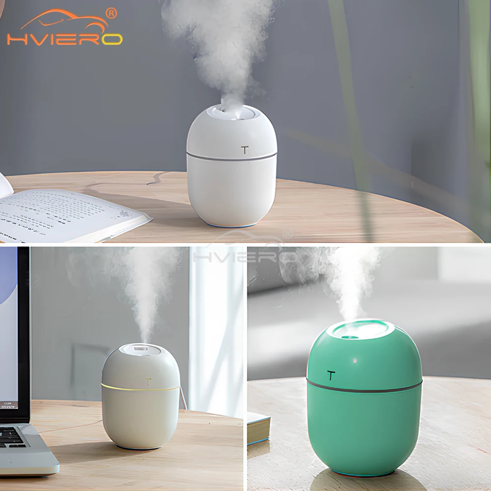 Mini Ultrasonic Air Humidifier 200ML USB Charge Diffuser Car Purifier Aromatherapy Anion Mist Maker Dense Fog Freshener Vehicle