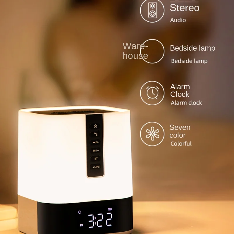 

Audio Small Night Lamp Bedroom Bedside Ins Sleep Atmosphere Internet Celebrity Table Lamp Birthday Gift Warm Two-in-One