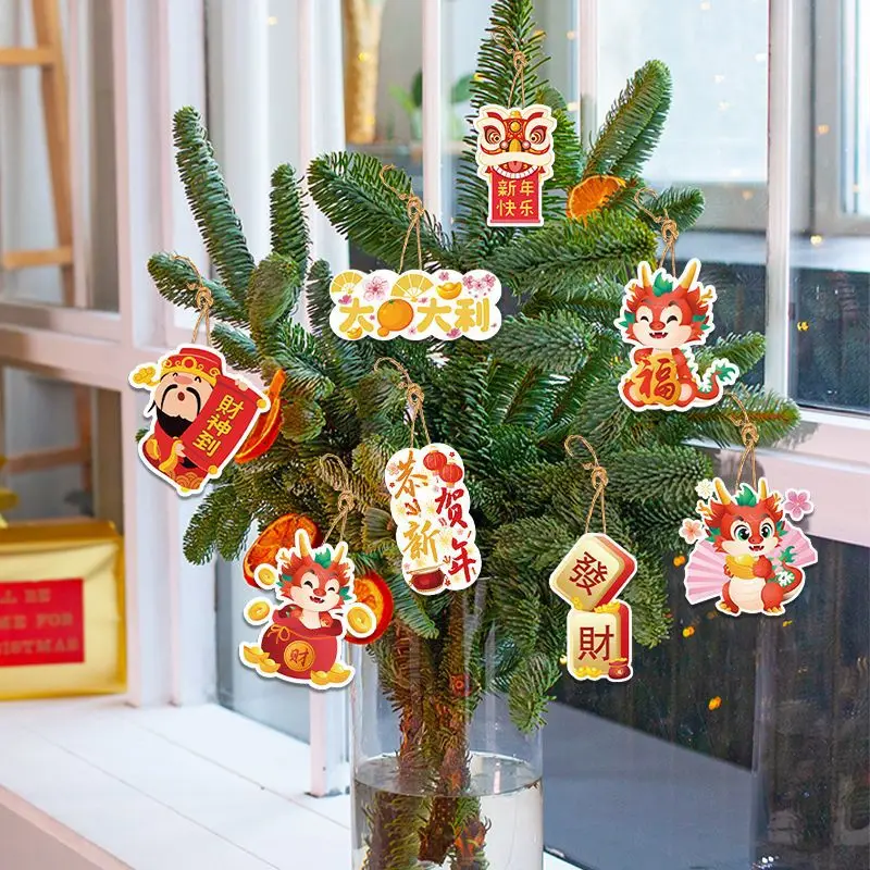 

8 шт. креативные подвесные украшения в виде дракона