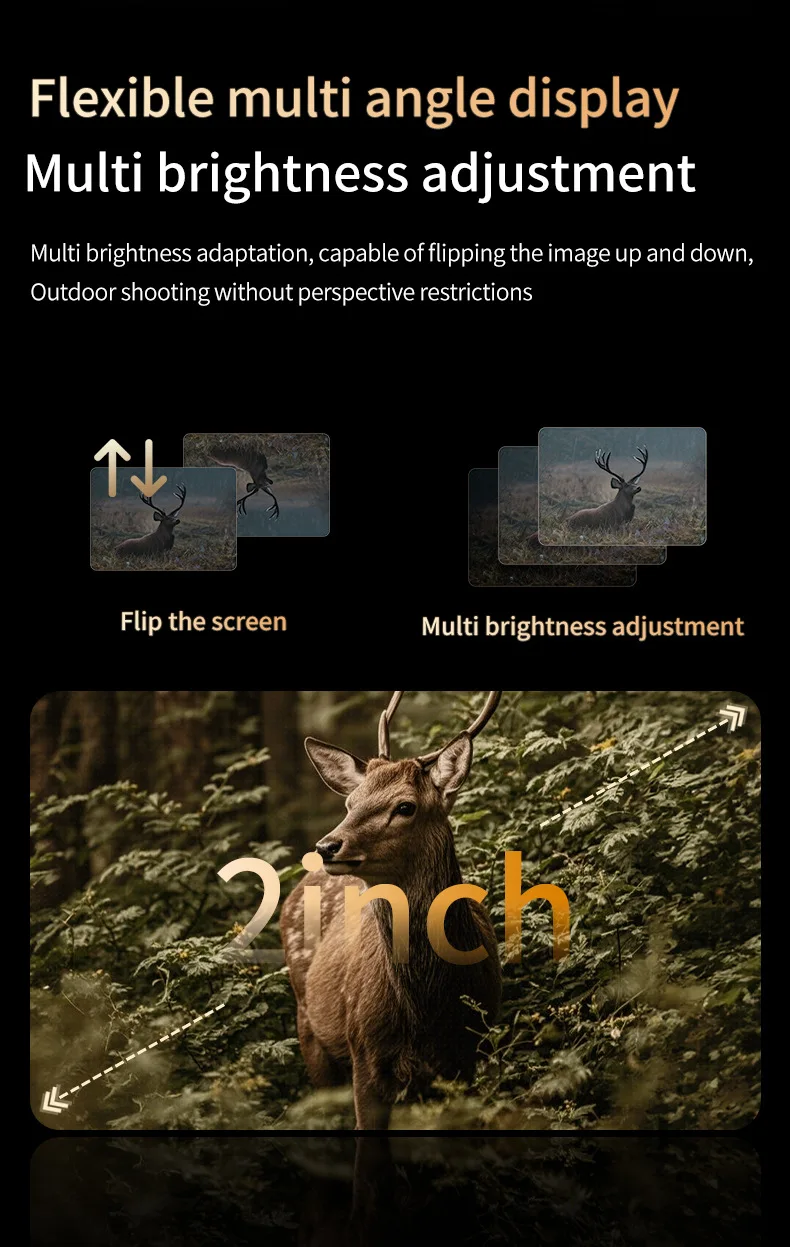 64MP Binoculars Night Vision Wi-Fi Transfer 28X Digital Zoom 4K Infrared Vision